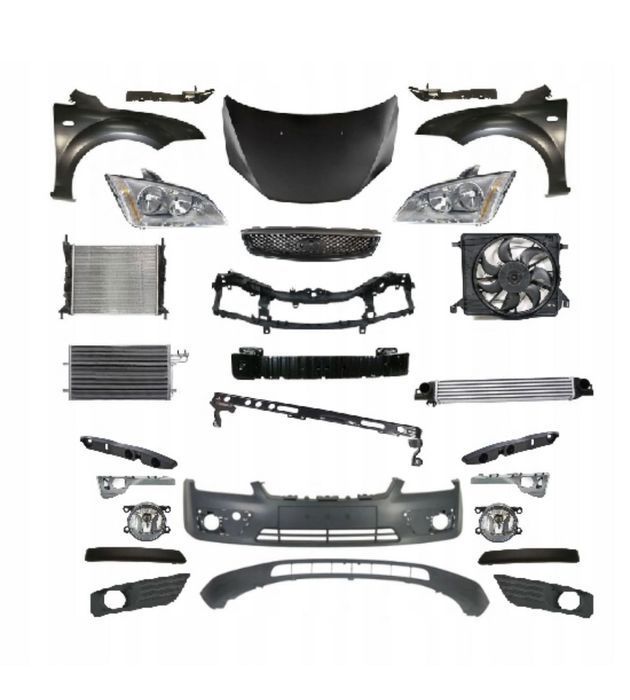 Комплект бампер крило FORD FOCUS II 2 2004-2008 фара радіатор,