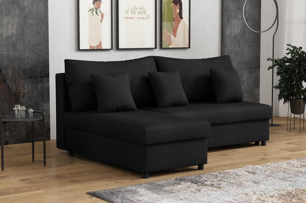 Narożnik tapicerowany materac Wypoczynek funkcja spania Poduszki Sofa