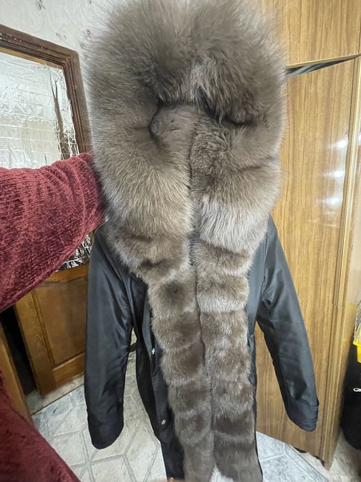 Парка с натуральным мехом