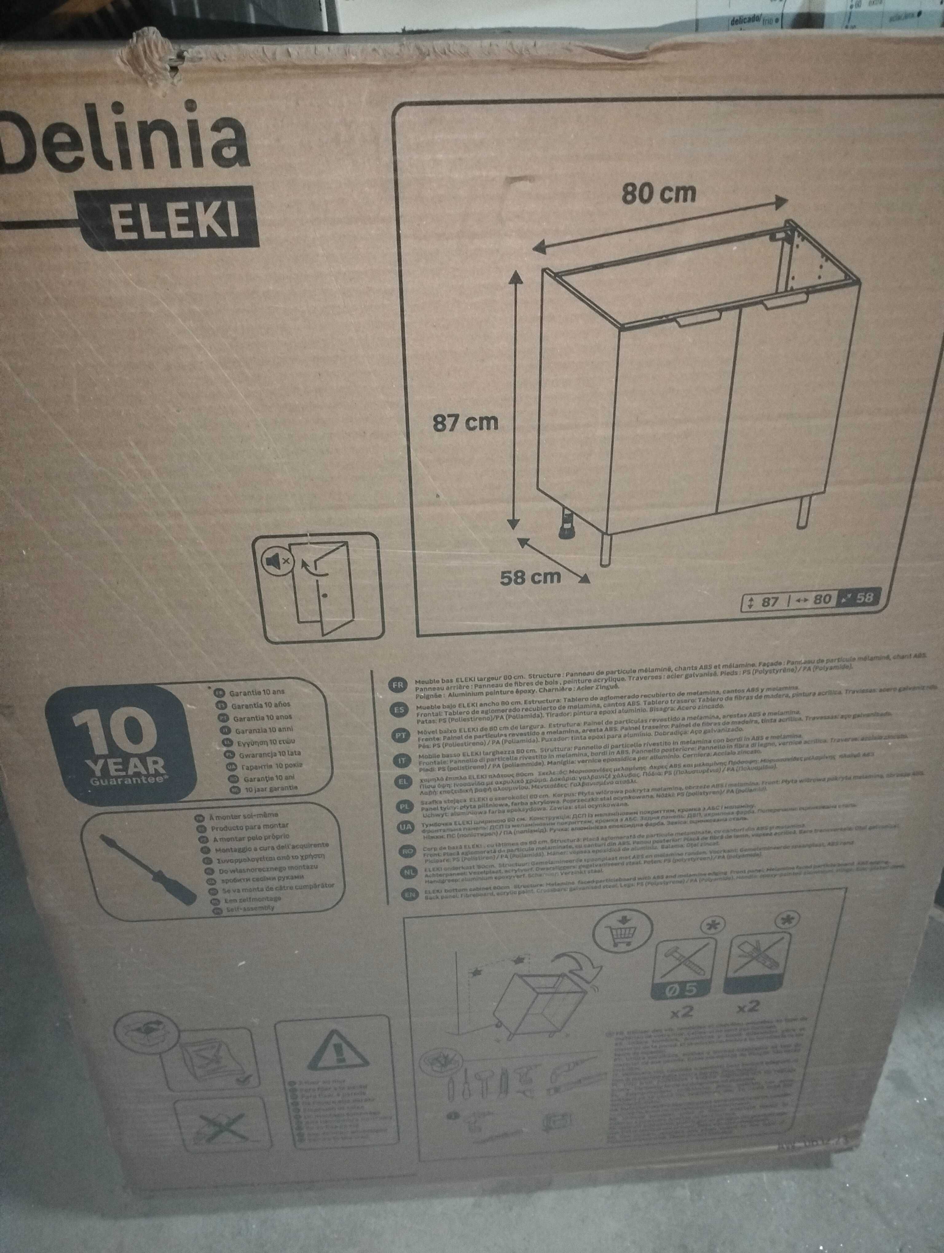 Móvel inferior com 2 porta 80x58x72
