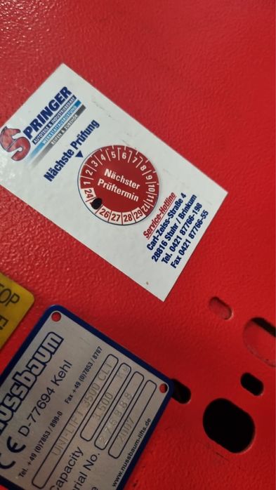 Підйомник для розвал-сходження Nussbaum D-77694 kehl