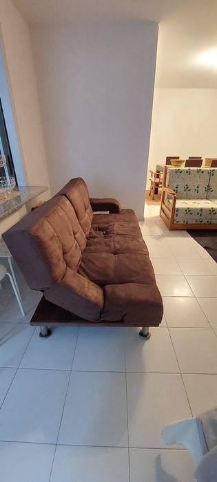 Sofa cama castanho