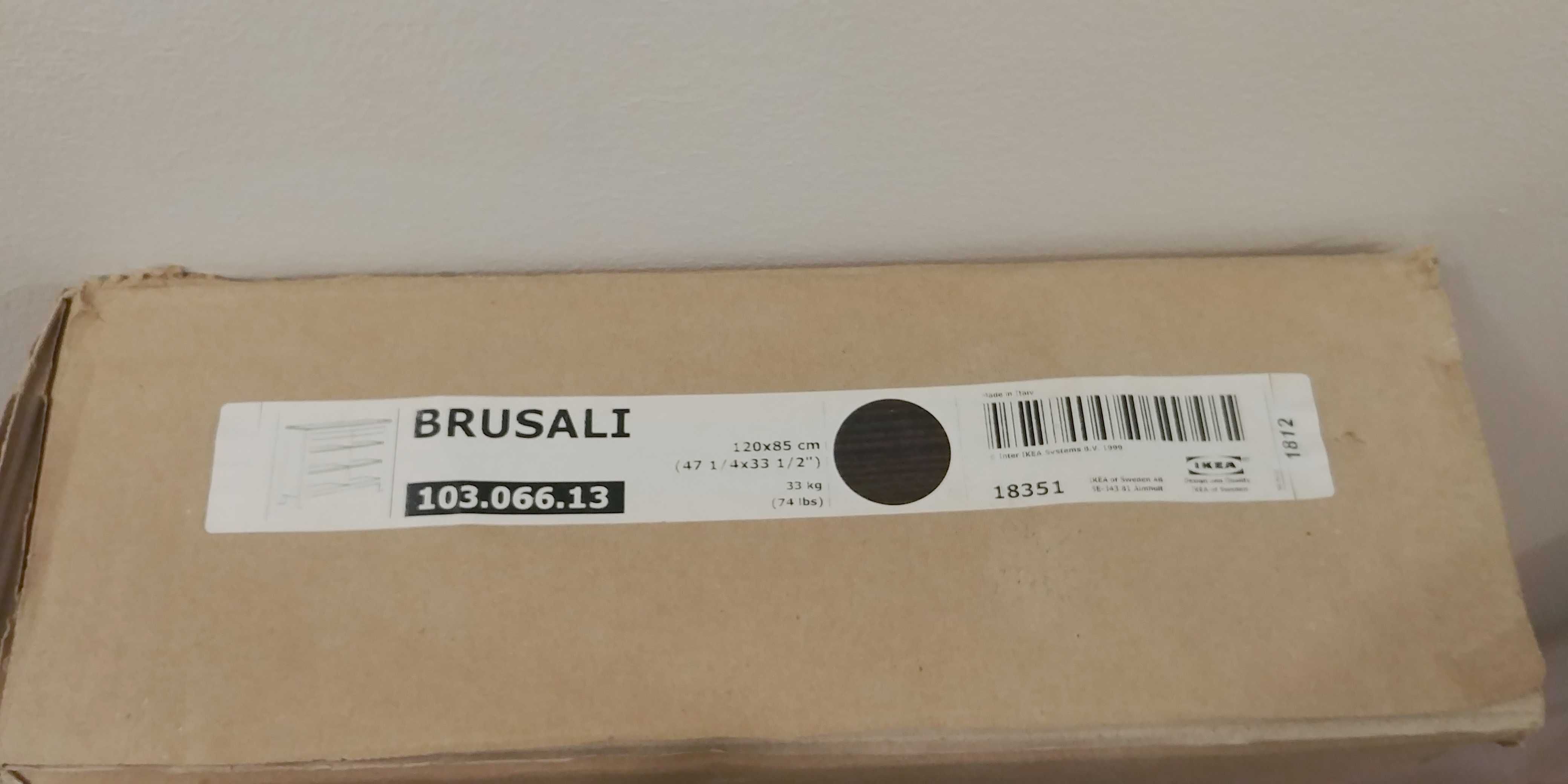 Estante NOVA com prateleiras em madeira Modelo BRUSALI/IKEA (na caixa)