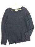 BY50 Dzianinowy sweter męski Tommy Hilfiger granatowy bawełniany XL