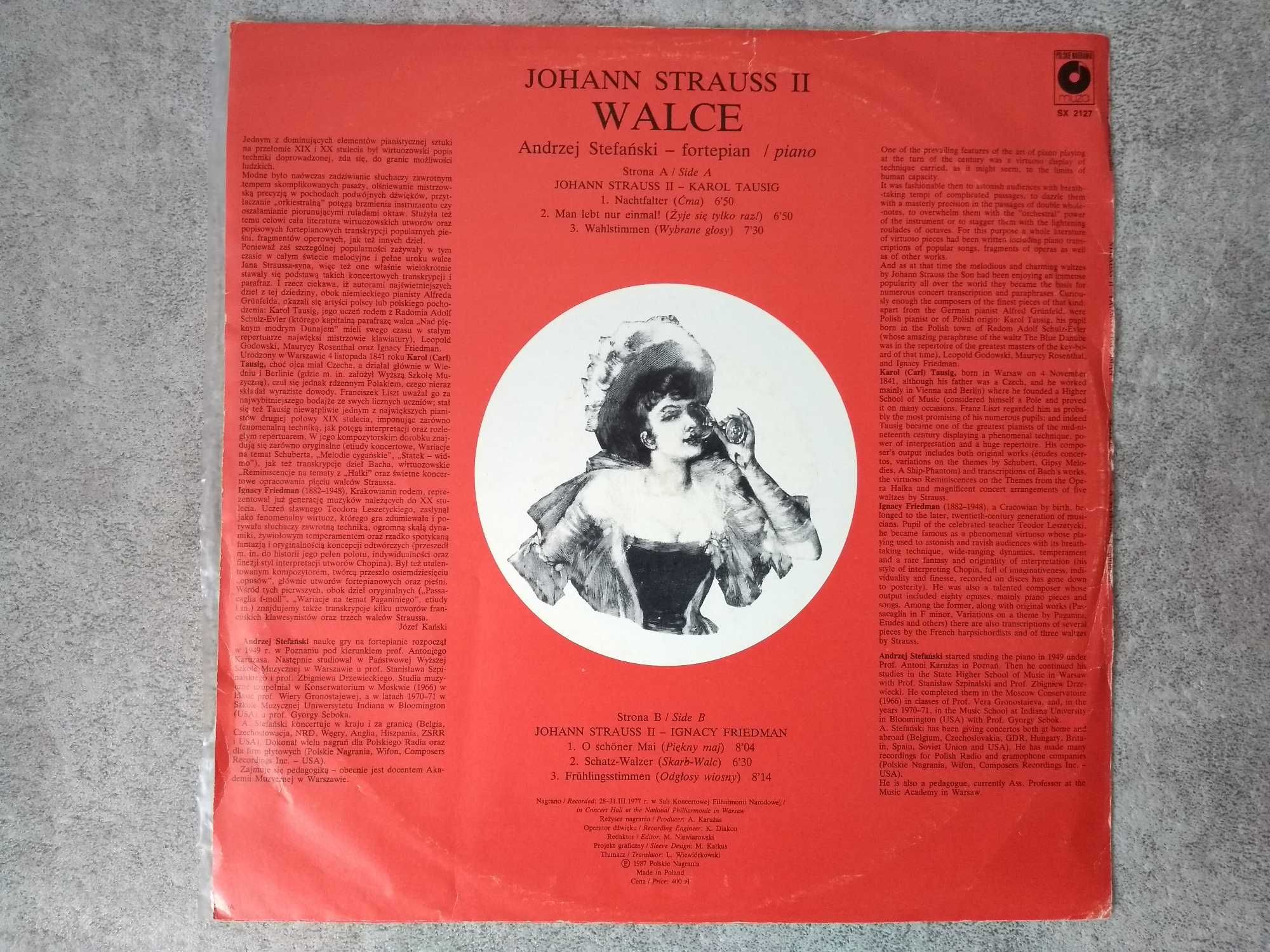 Johann Strauss II - Walce - LP - winyl