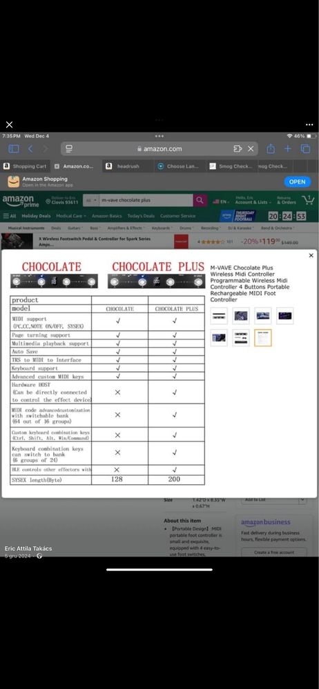 M Vave chocolate plus kontroler MIDI sprzedam lub zamienie