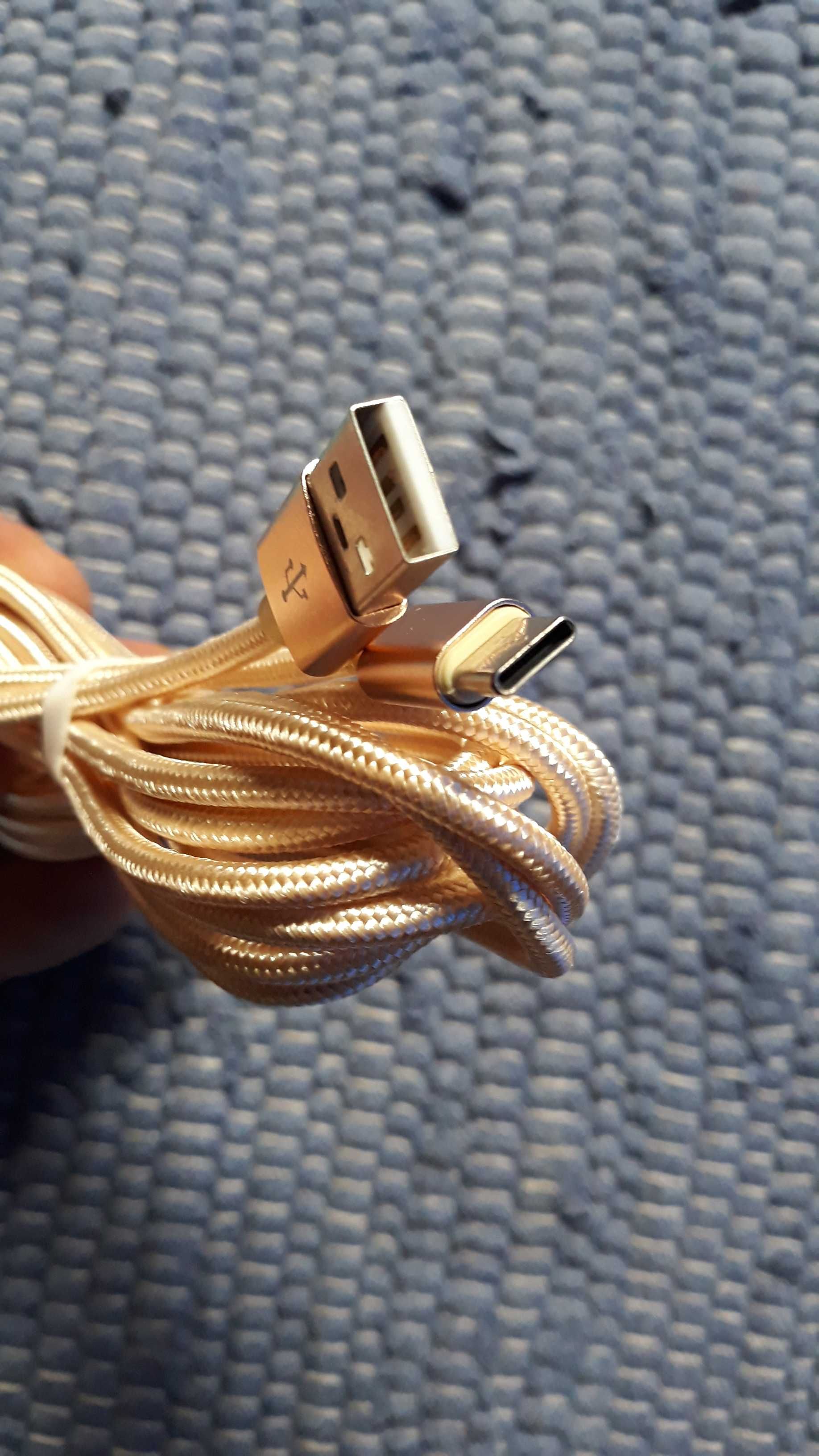 Cabo USB 3m telemóvel - Novo - portes incluidos