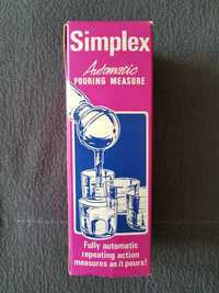 Automatyczna miarka do nalewania spirytusu SIMPLEX posrebrzana lata'60
