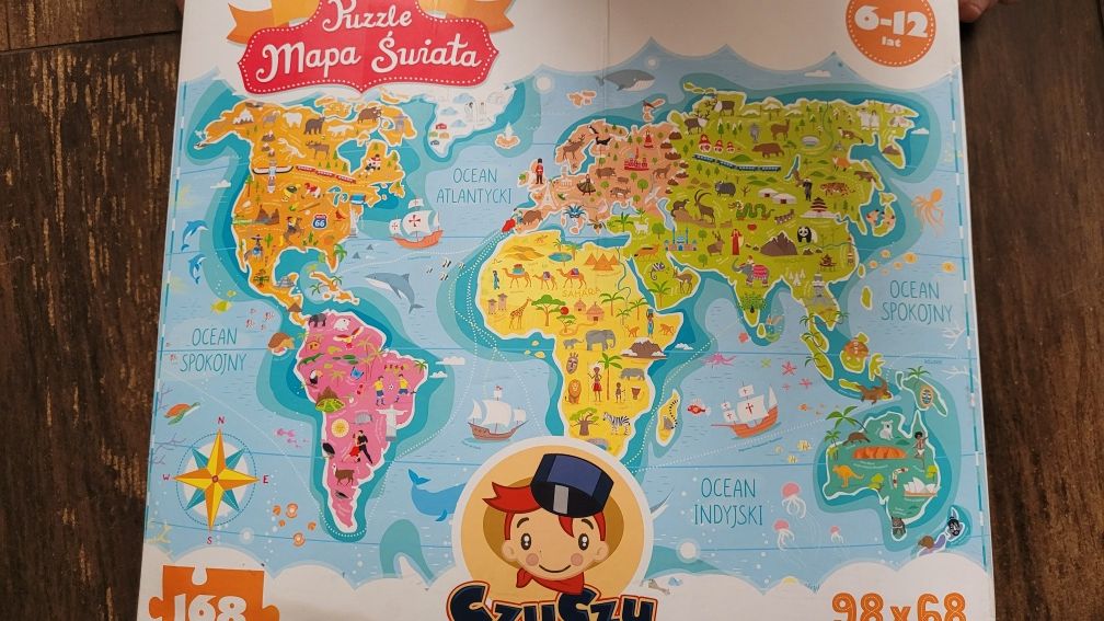 Puzzle Czuczu Mapa Świata