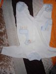 Babygrow Branco e azul