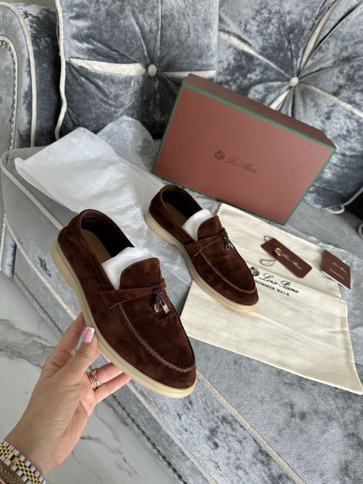 Коричневые лофери loro piana