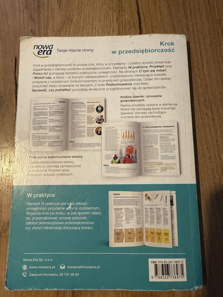 Krok w przedsiębiorczość nowe wydanie Nowa Era