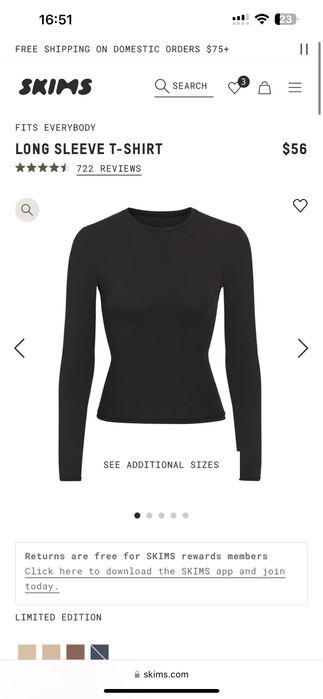 Лонгслів Skims fits everybody / оригінал