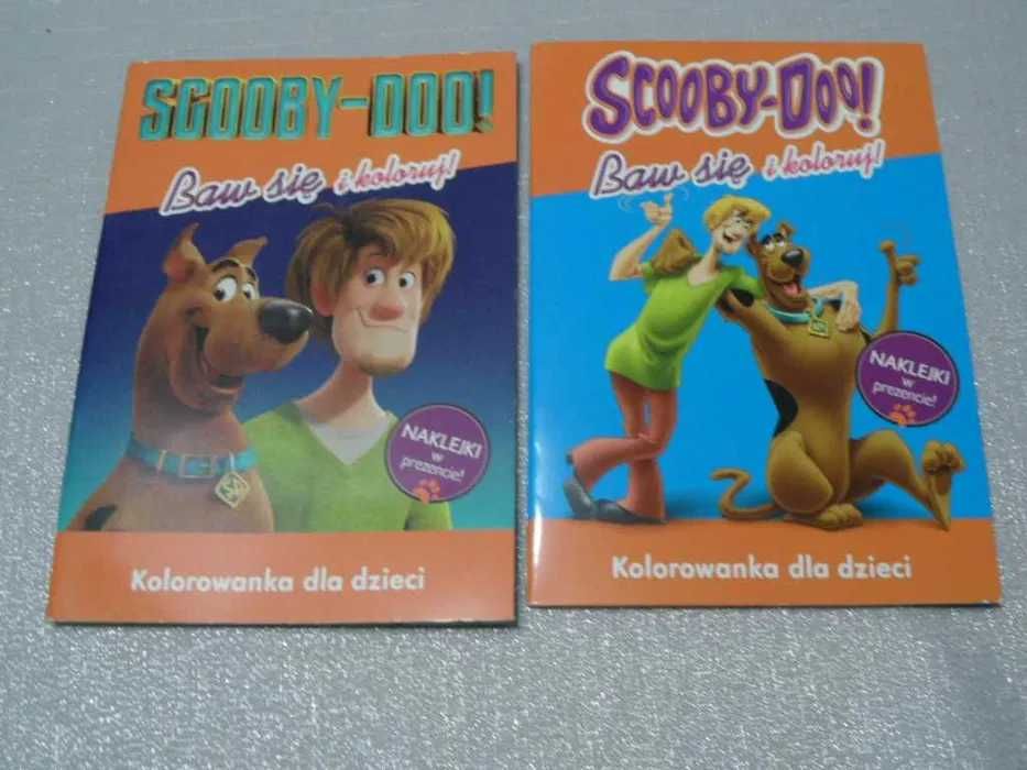 2x kolorowanka dla dzieci Scooby - Doo zestaw + naklejki