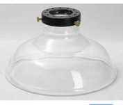 Dekoracja Abażur Klosz Do Lampy Szklany Przezroczysty 20cm LOFT NrD364