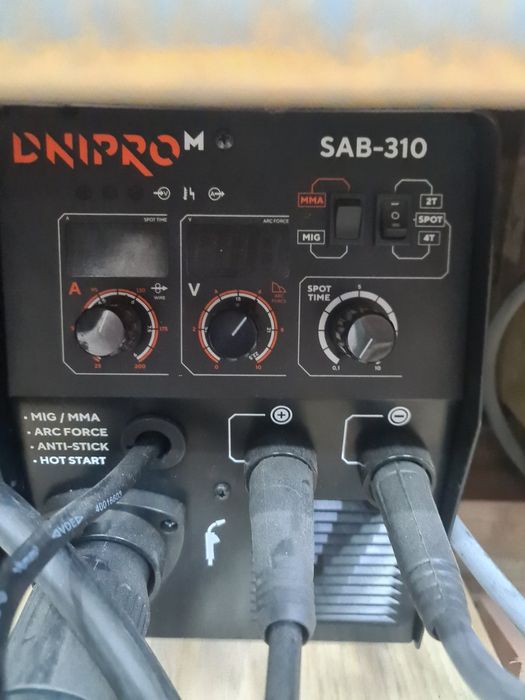 Напівавтомат інверторний IGBT MIG / MMA Dnipro-M SAB-310 рукав Rhino