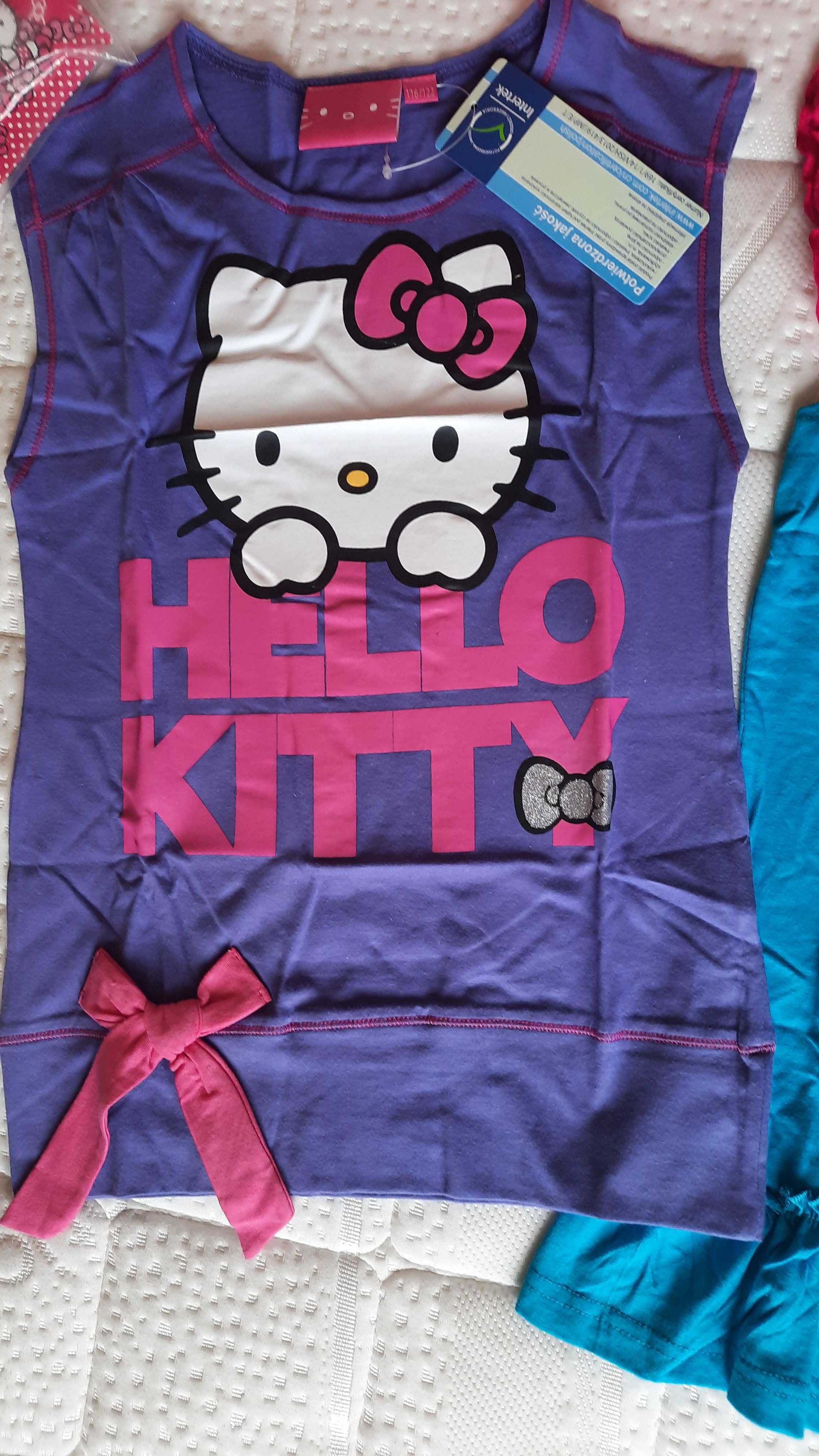 Tunika dziecięca 116/122 z hello kitty