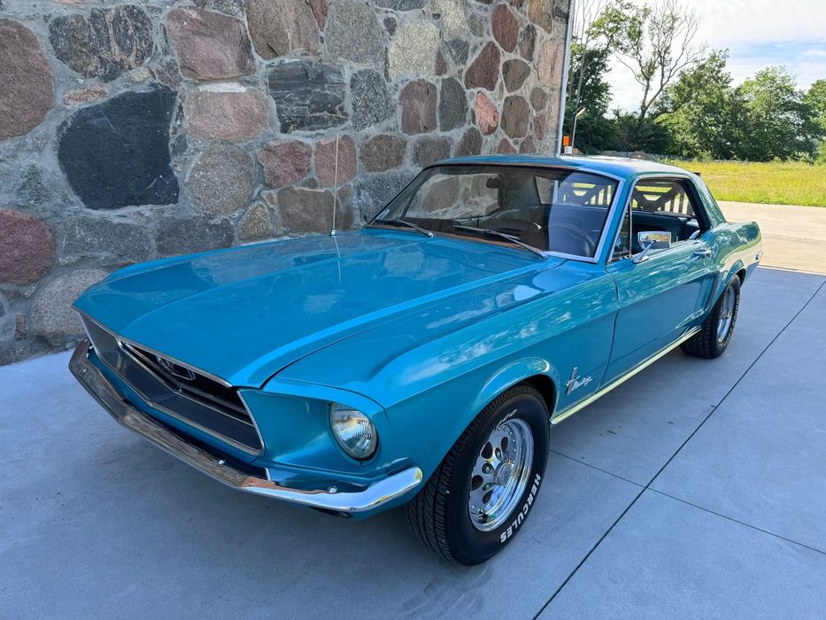 Ford Mustang 5.0 V8 / Manual / Oryginalne Radio / Aqua Blue