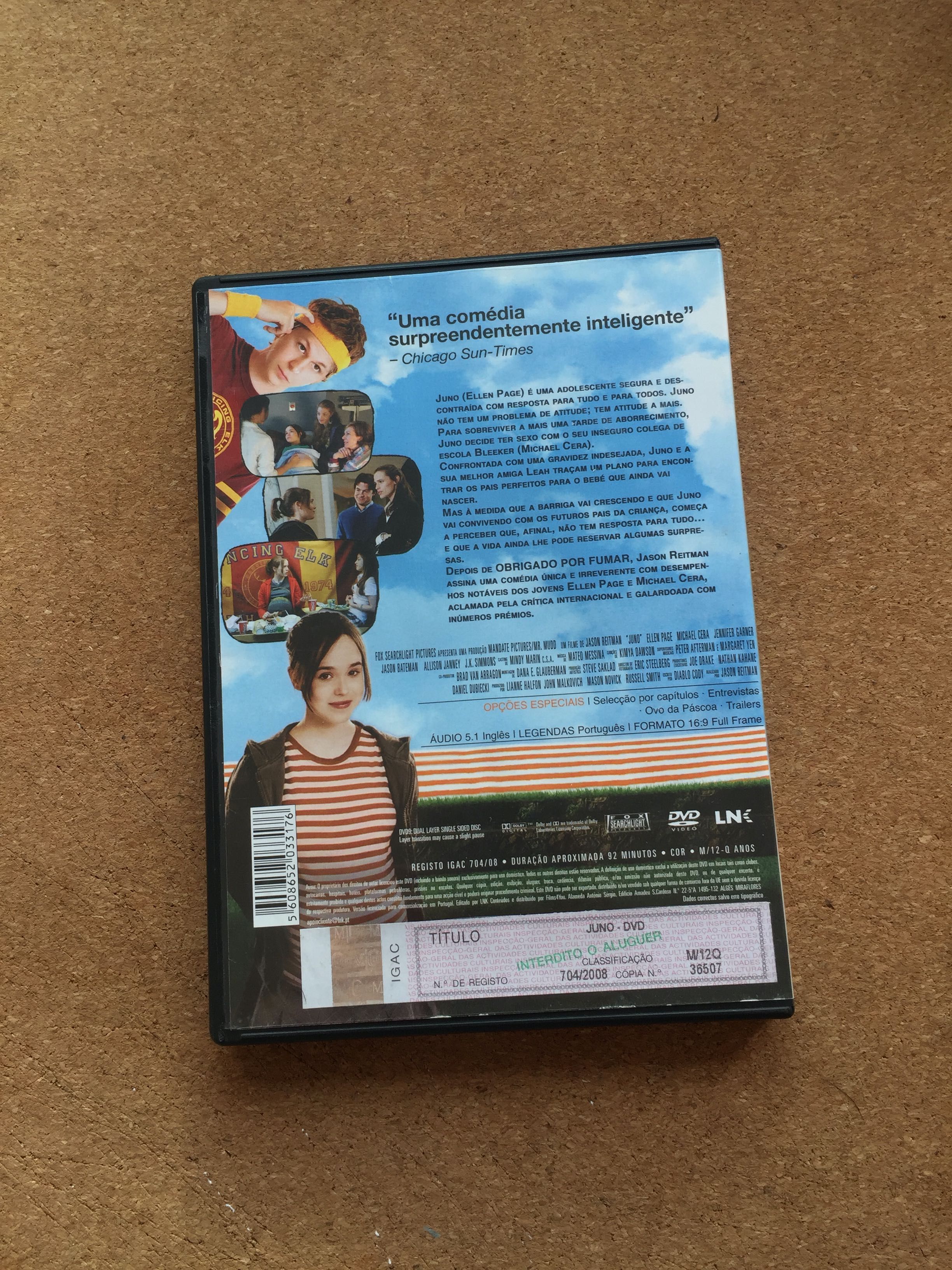 Filme DVD JUNO de Jason Reitman