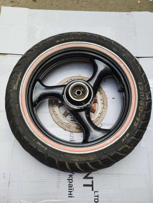 Колесо переднее/Диск передний R13 на скутер Viper Storm/F 150/Skymoto