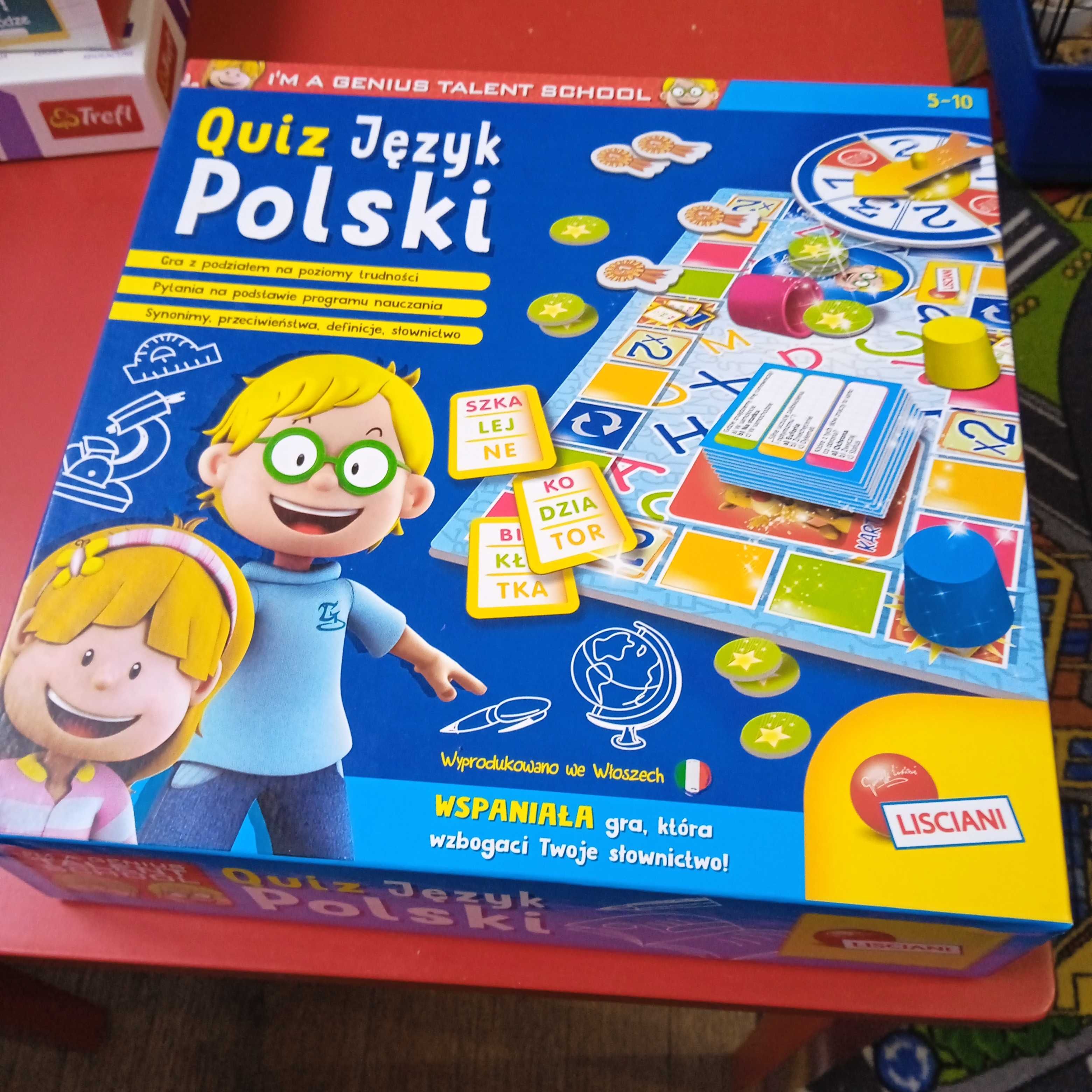 Gra edukacyjna Quiz język polski Lisciani