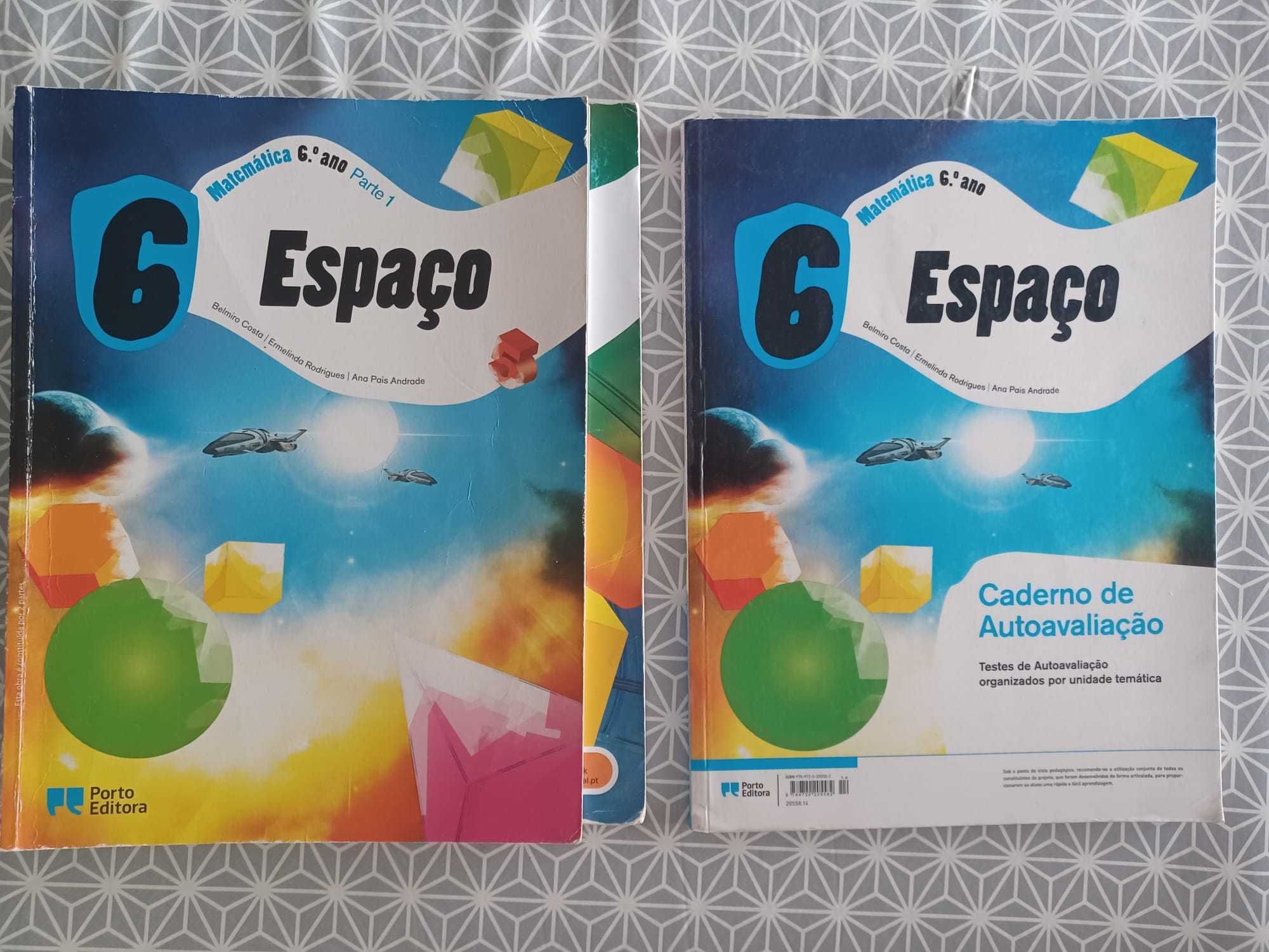 Matemática Espaço 6 Manual Vol1 e Vol2 e caderno de atividades