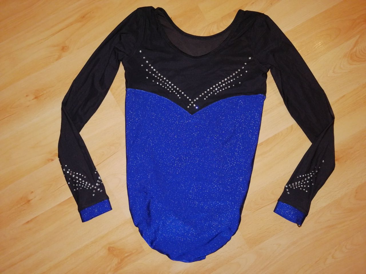 strój gimnastyczny body cyrkonie gimnastyka artystyczna 146-158cm