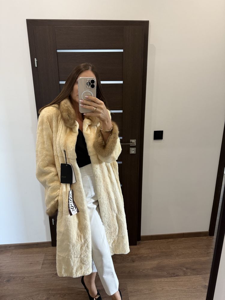 Markowe Futro naruralne z norek, sobole, Mala Mati! Nowe! L