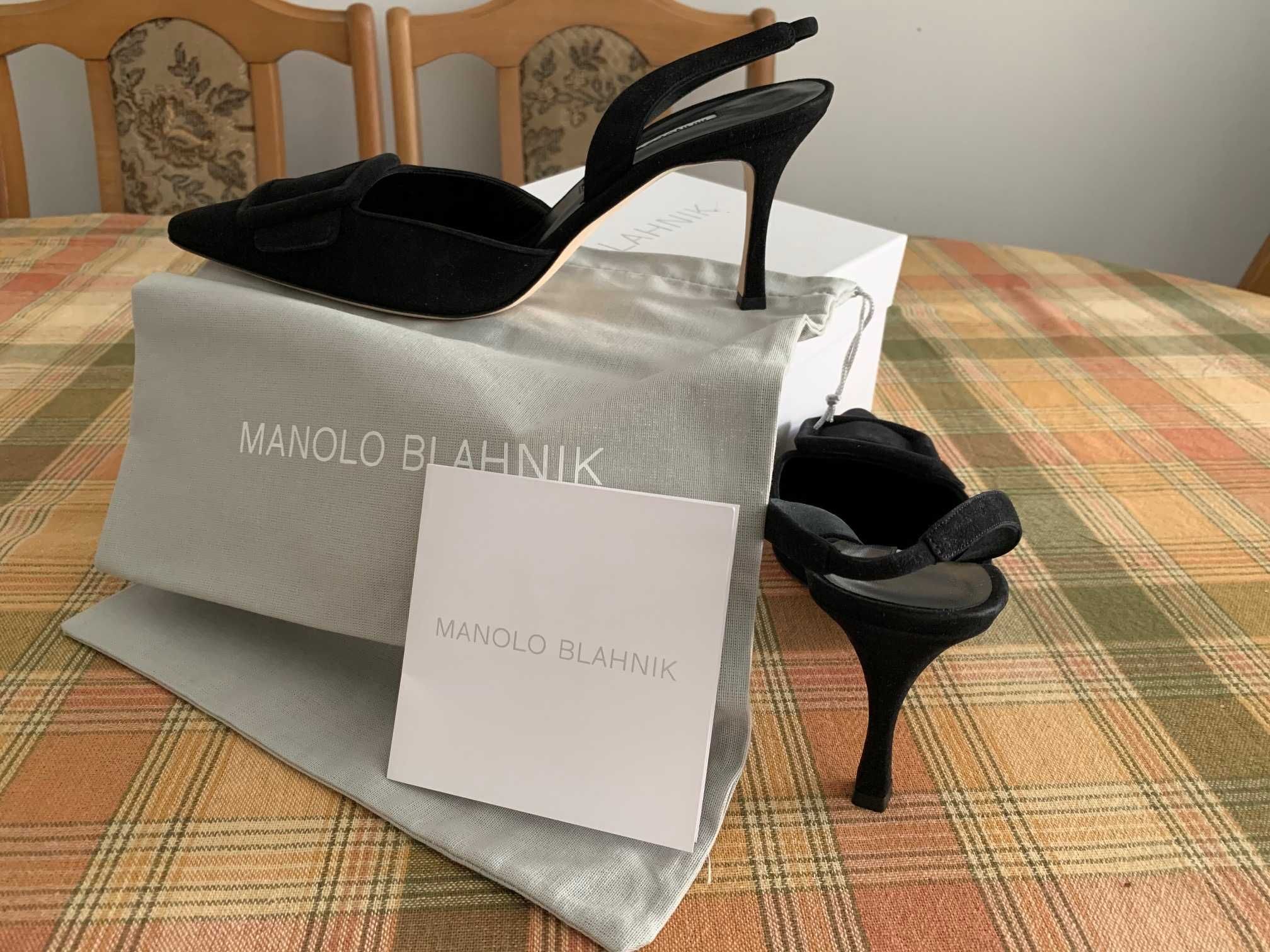 półbuty-skóra naturalna MANOLO BLAHNIK,nowe