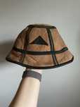 Zamszowa czapka Vintage w stylu bucket hat