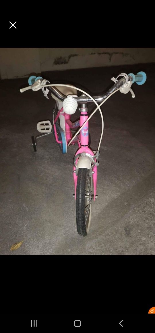 Bicicleta barbie para criança (3 até 7anos)