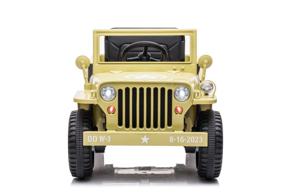 Auto Na Akumulator JH-103 Wojskowa Zieleń  willys 4x4