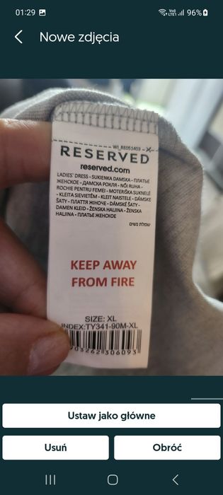 Tunika szara Reserved Tanio