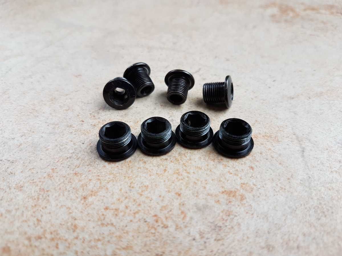 śruby do tarcz korby 2x10speed, 2x11speed, alu/stal, stan SUPER !!!