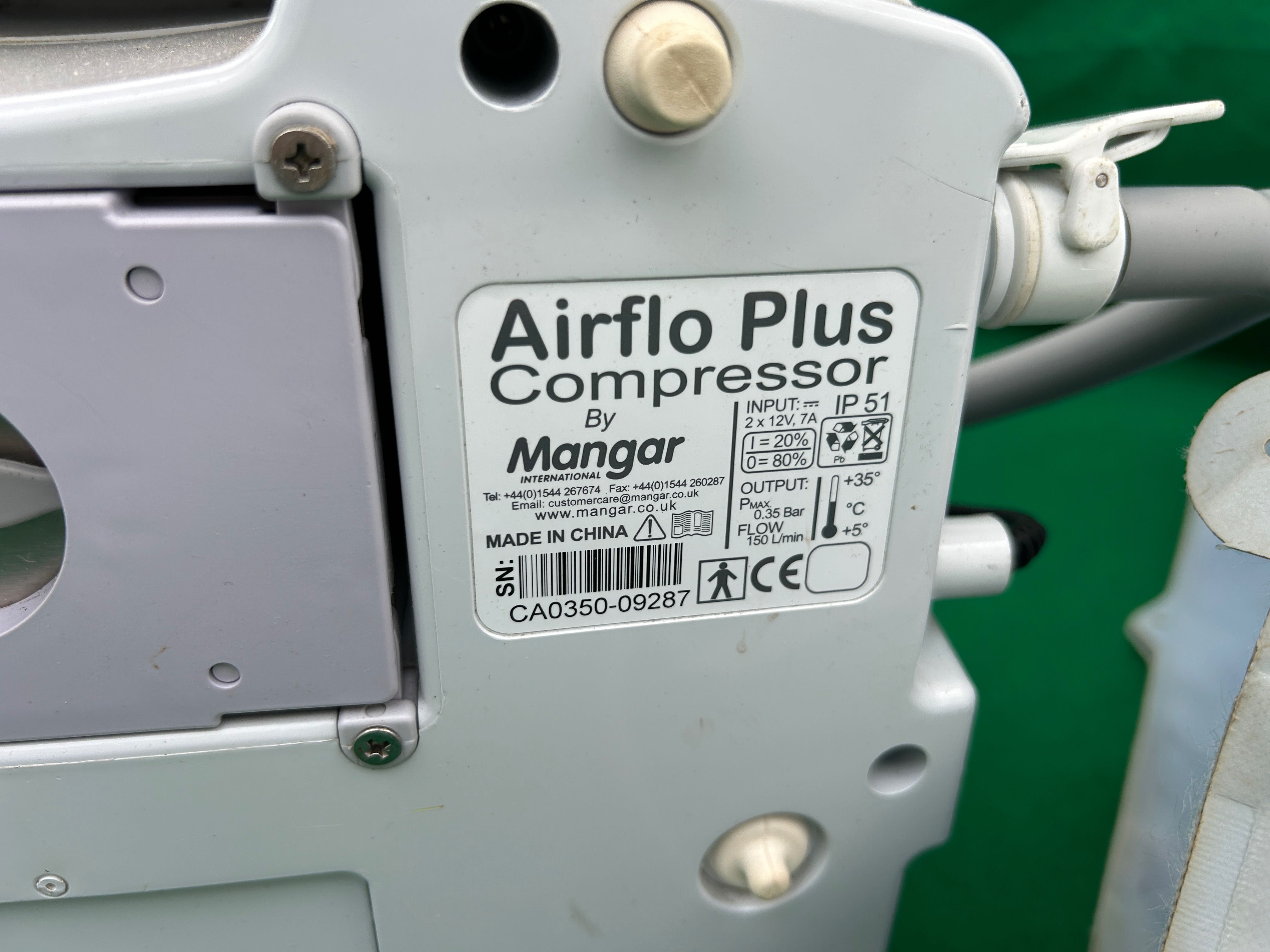 Manger Airflo Plus Camel, ELK Almofadas e compressores de elevação