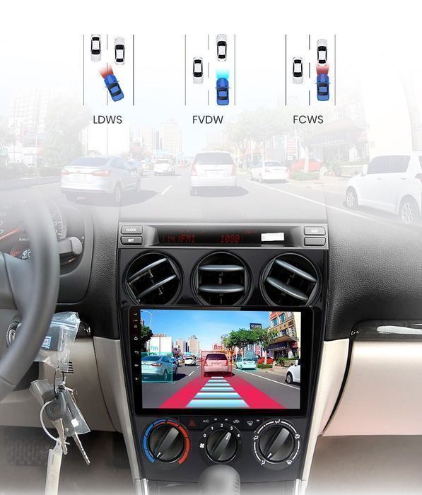Radio nawigacja Mazda 6 2004 - 2007 Carplay Android auto 4GB 64GB