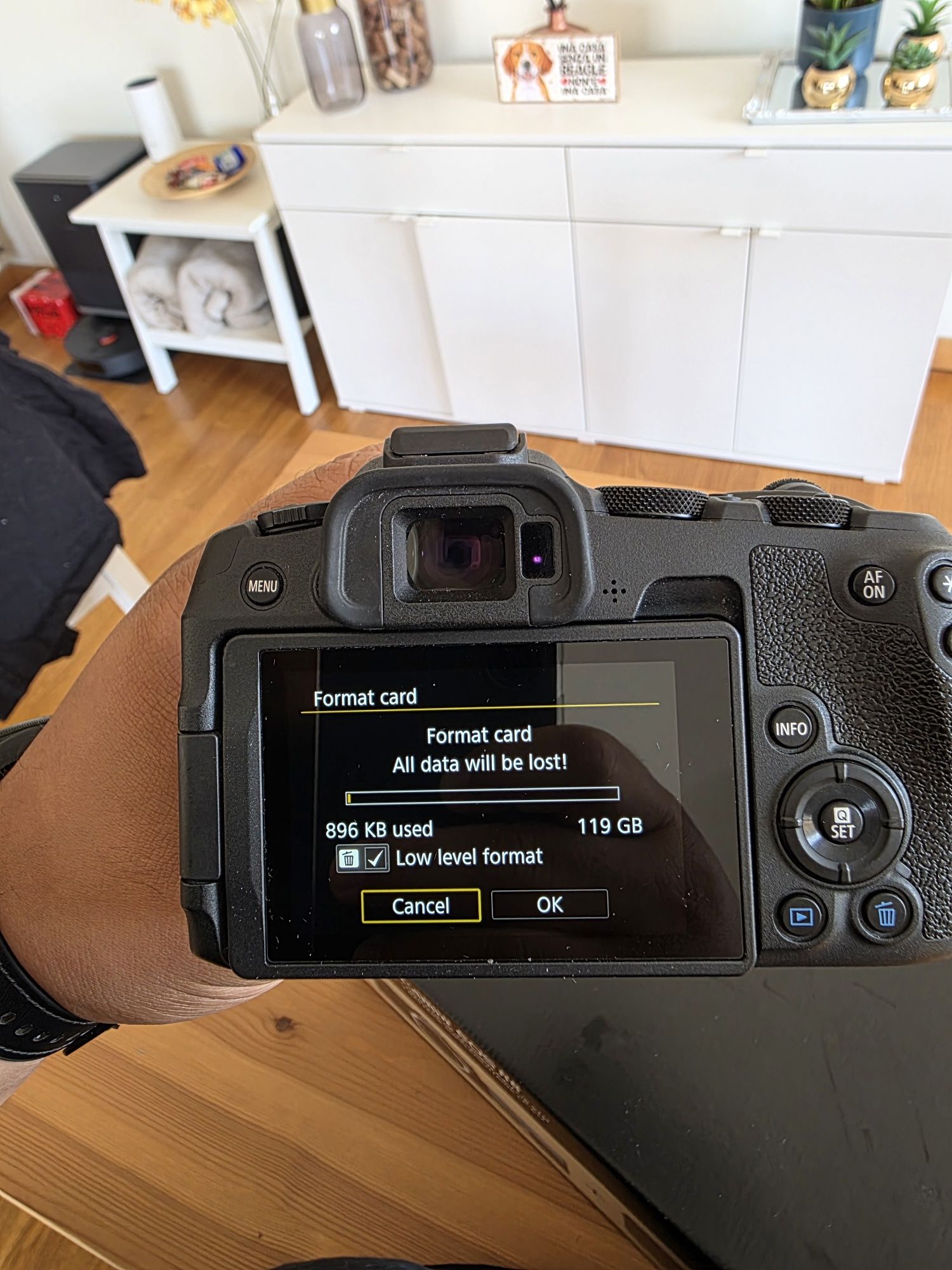 Canon R8 com a objetiva Canon RF 24-105
