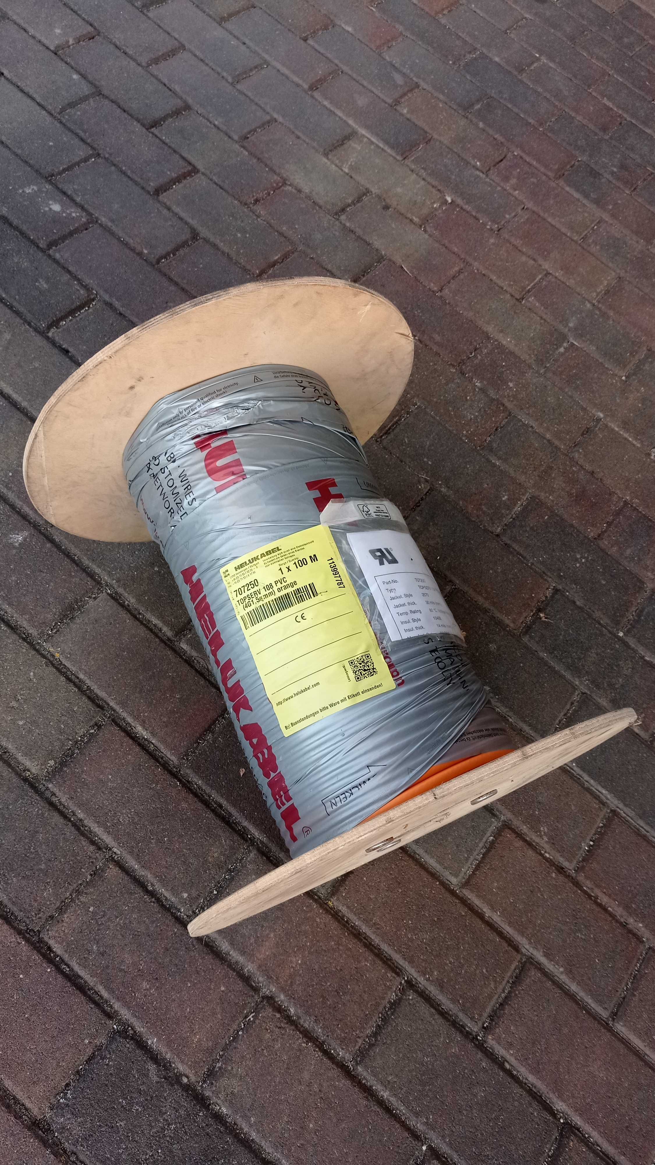 Przewód Servo 100m 4Gx1,5mm Helukabel 707250 Topserv 108 PVC Serwo