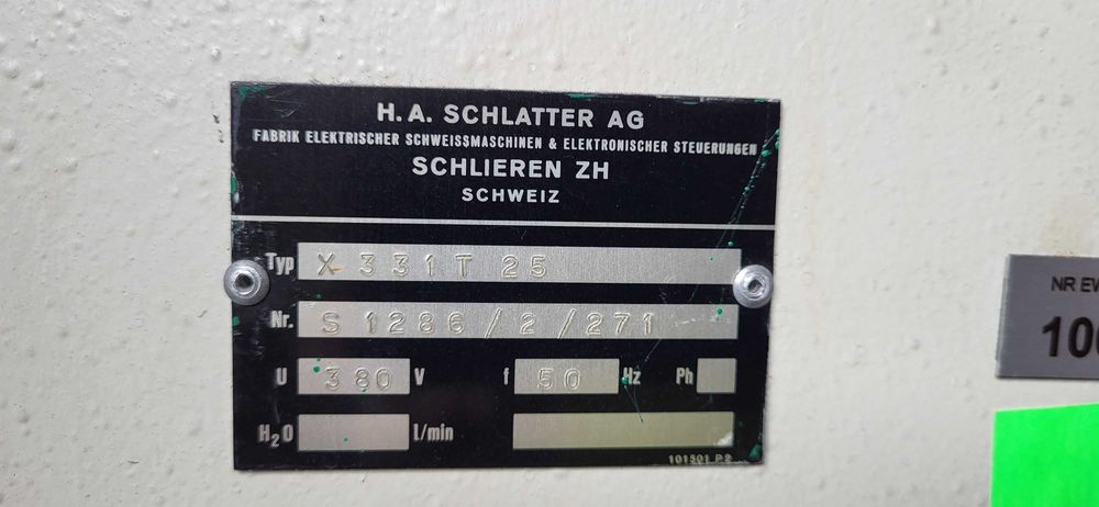 zgrzewarka Schlieren typ P1.131.44.22
