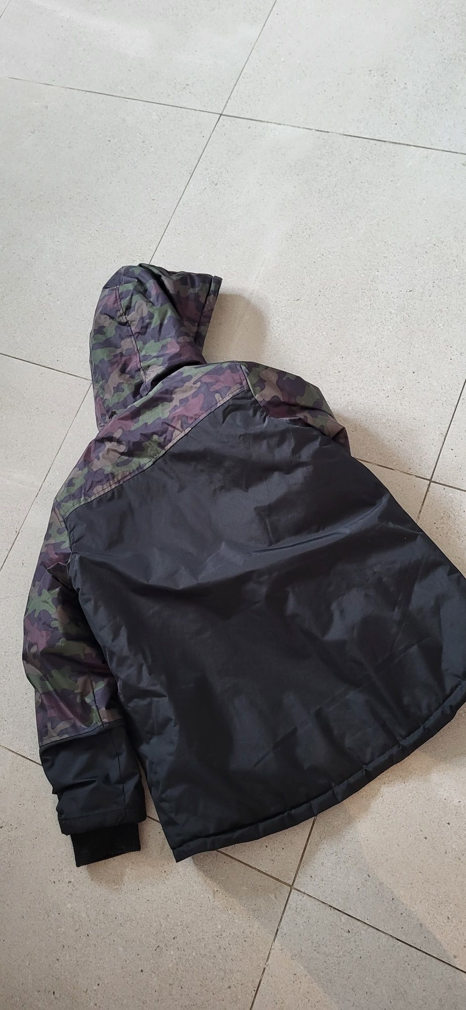 Kurtka zimowa parka długa gruba ocieplana 152 cm