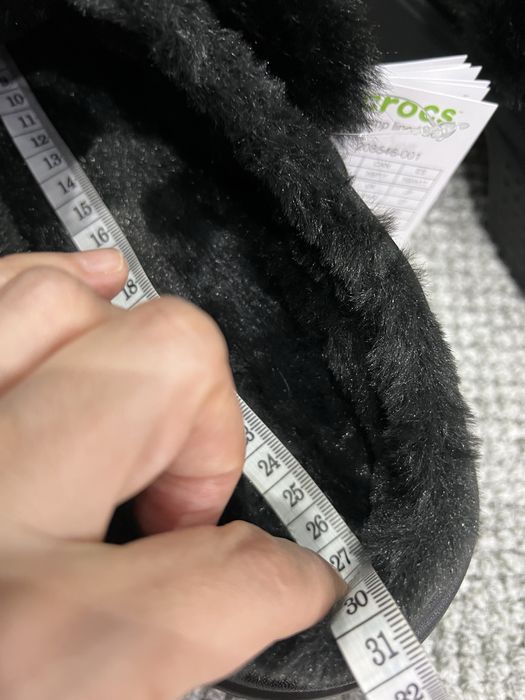 Klapki damskie Crocs Stomp Lined Clog r. 42-43 d. 11 NOWE Czarne