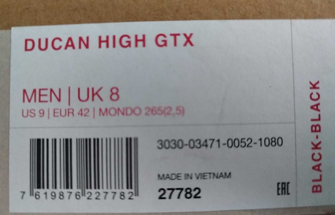 buty MAMMUT Ducan HIGH GTX / GORE-TEX / vibram /R. 42