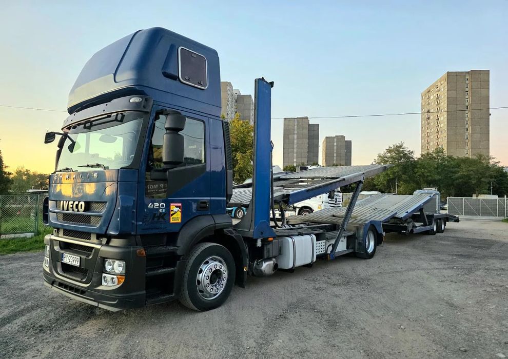 Iveco Stralis  AD 190S42 LF5 FVG Webasto POMOC DROGOWA Autotransporter Laweta Lohr