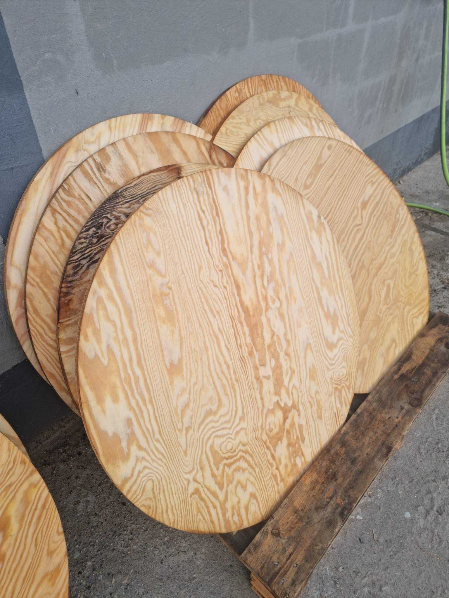 Blat drewniany średnica 90cm