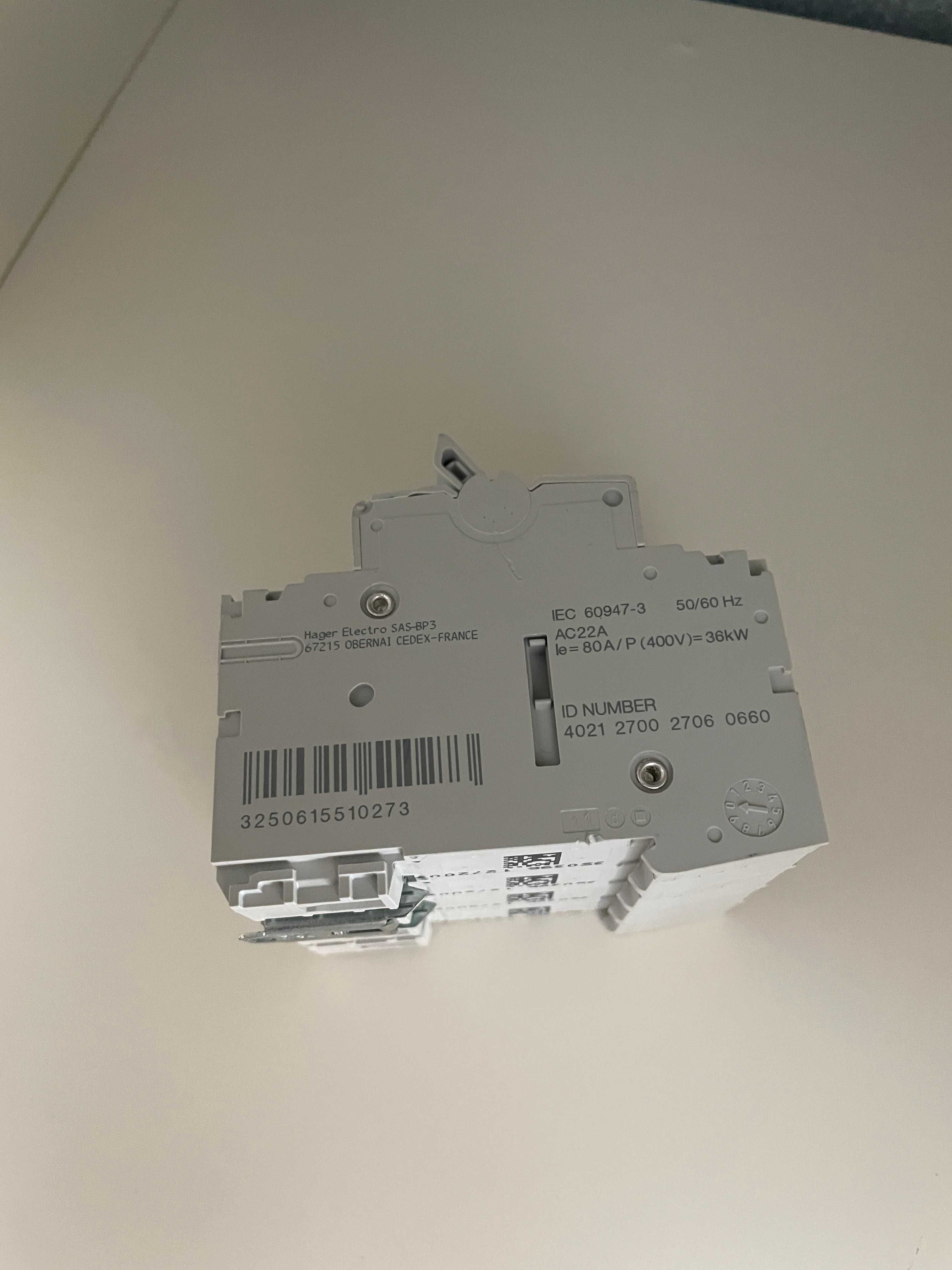 Hager - Interruptor Modular 4P 80A SBN480