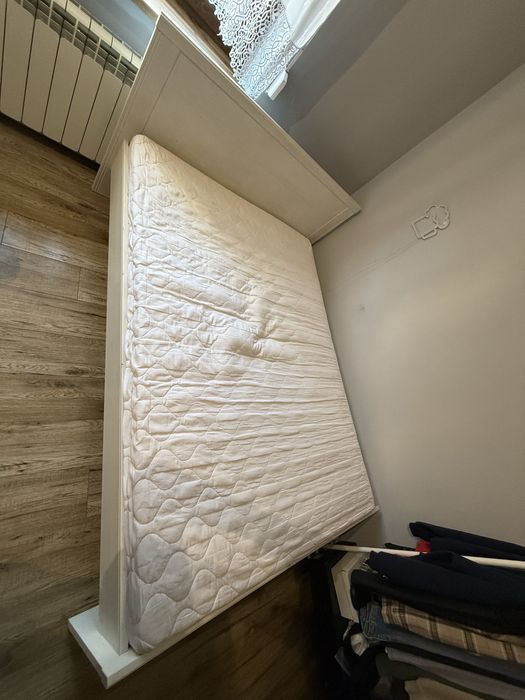 Łóżko IKEA 140x200 biale + materac