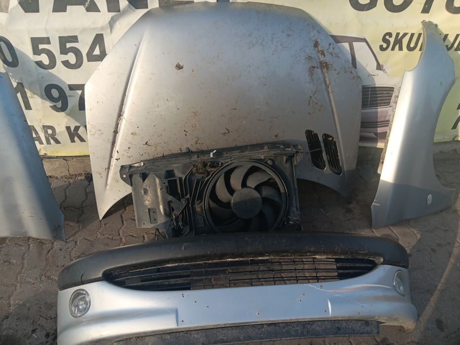 Peugeot 206 maska zderzak błotnik lampa grill pas chłodnice 1.4 KPL