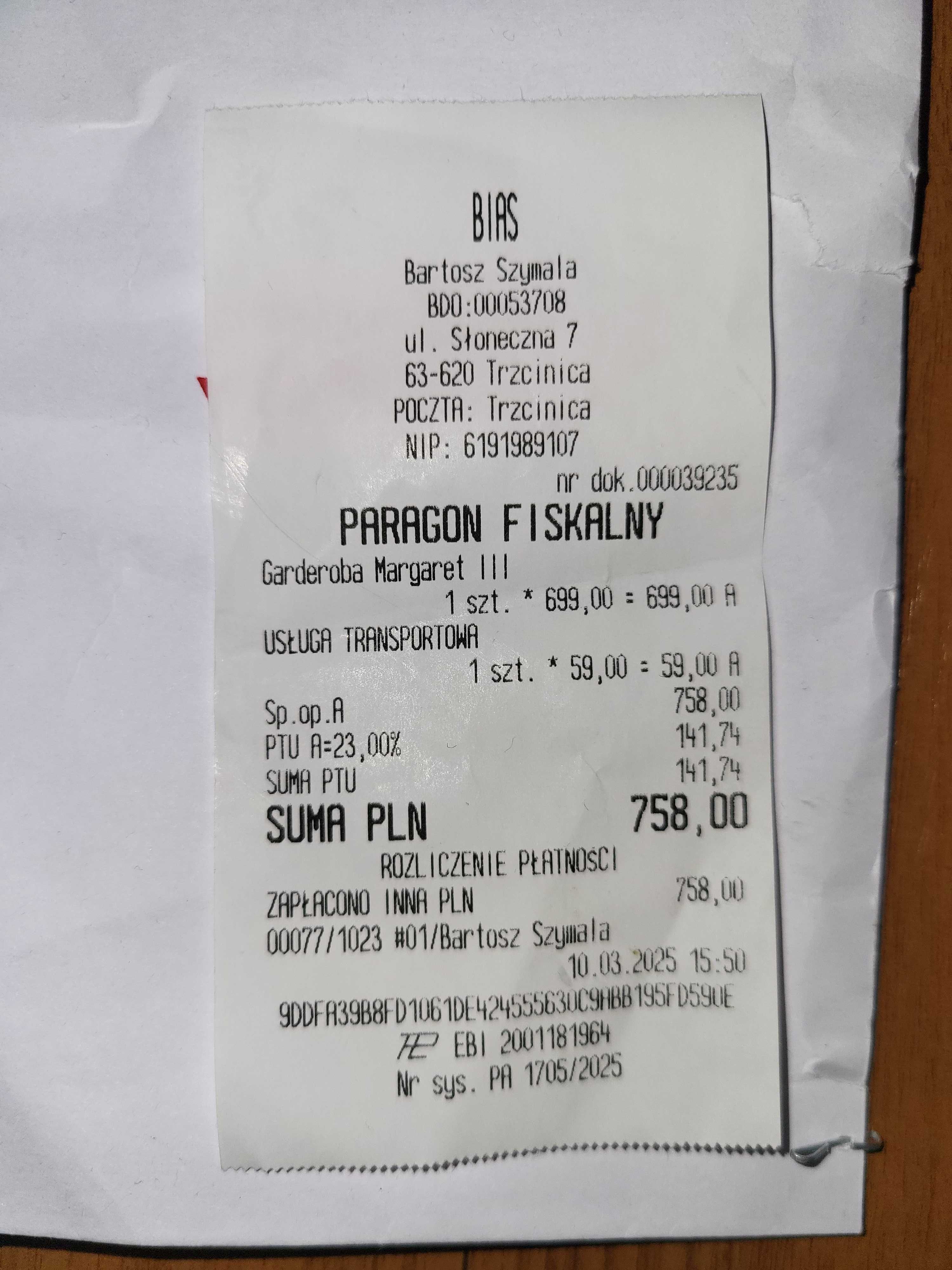 Garderoba do przedpokoju Margaret III 80cm NOWA