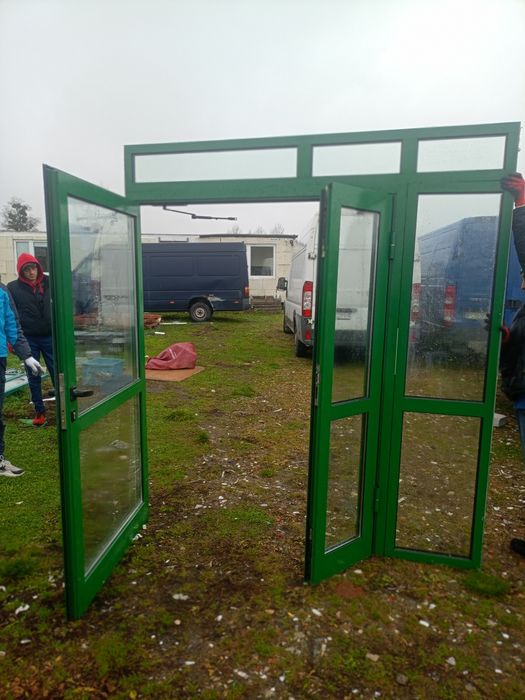 Drzwi aluminiowe używane z Niemiec super stan dostawa gratis cały Kraj