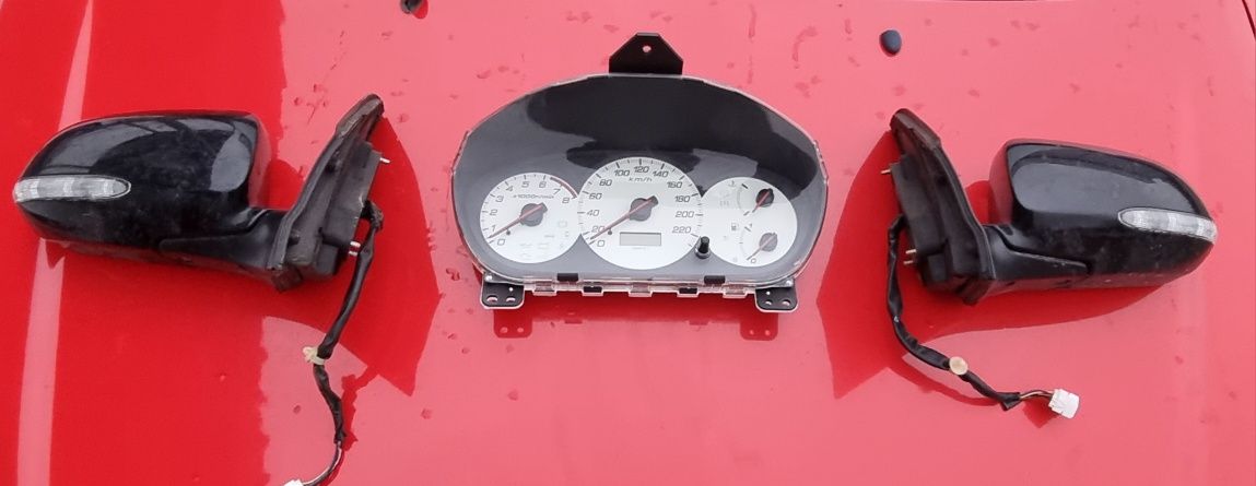 Progi Honda Civic 7 lampy wydechi zegary lusterko